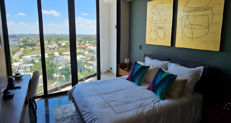 Airbnb - Departamento de Lujo en Mérida - Habitación Secundaria
