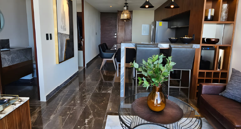 Airbnb - Departamento de Lujo en Mérida - Sala