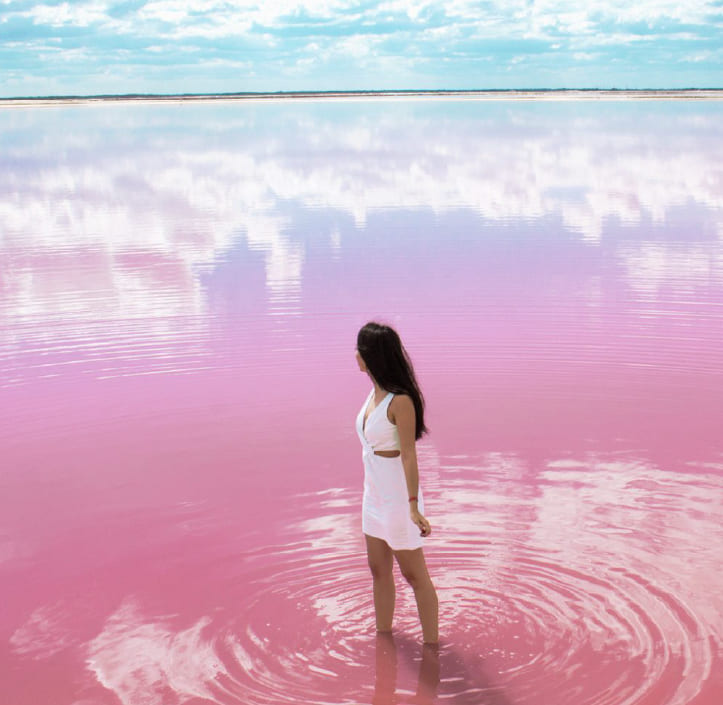 La Laguna Rosada de Yucatán: Espectáculo de la naturaleza.